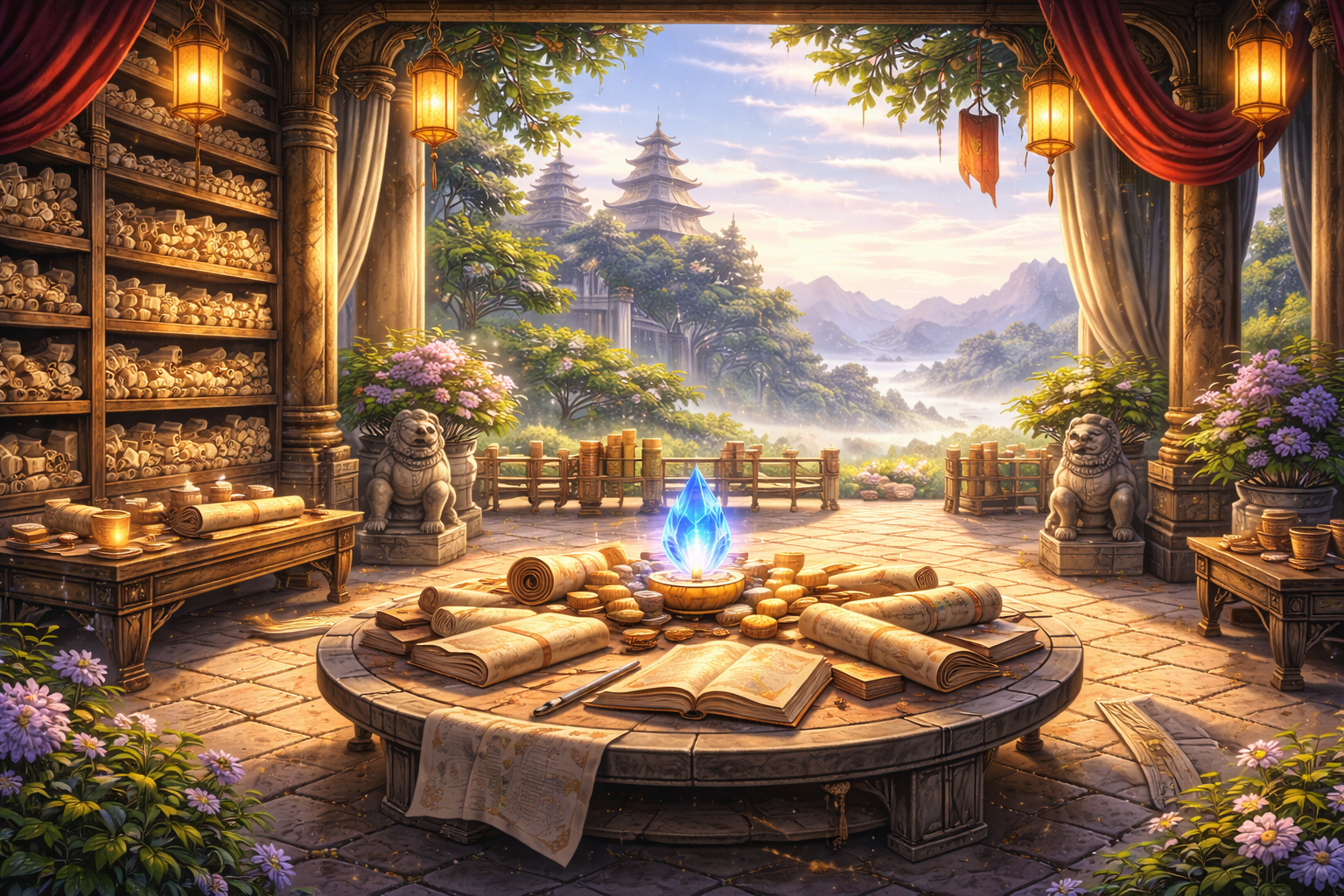 News desk with update notes